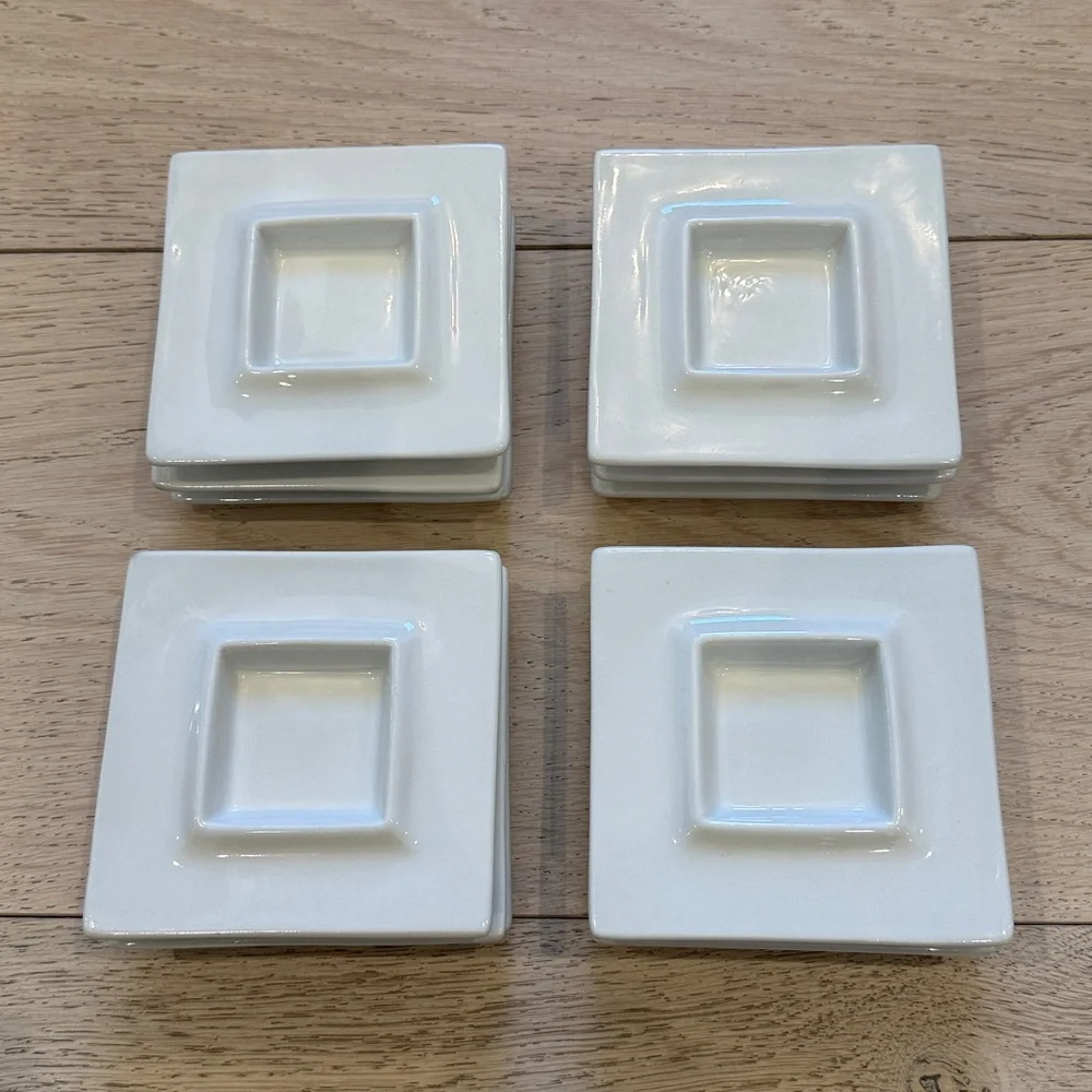 Crate & Barrel Square Mini Dipping Dish | 12 Total